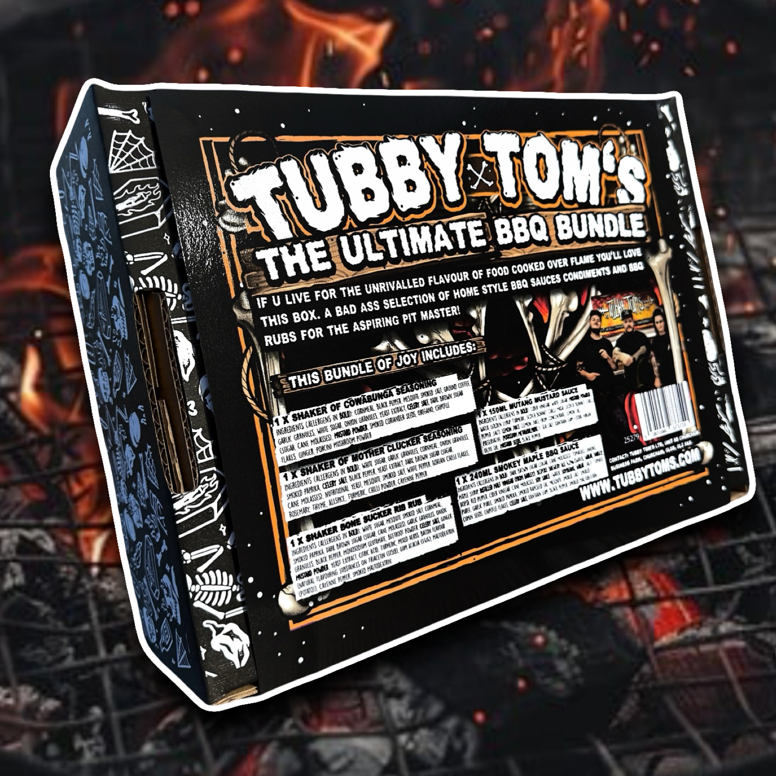 Tubby Tom's - BBQ BOX - Ultimate Backyard Cooking Set - Sauces x Seasonings For The Aspiring Grillmaster