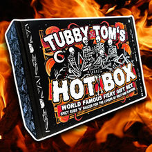 Load image into Gallery viewer, Tubby Tom&#39;s HOT BOX - Ultimate Spicy Hot Sauce GIFT BOX
