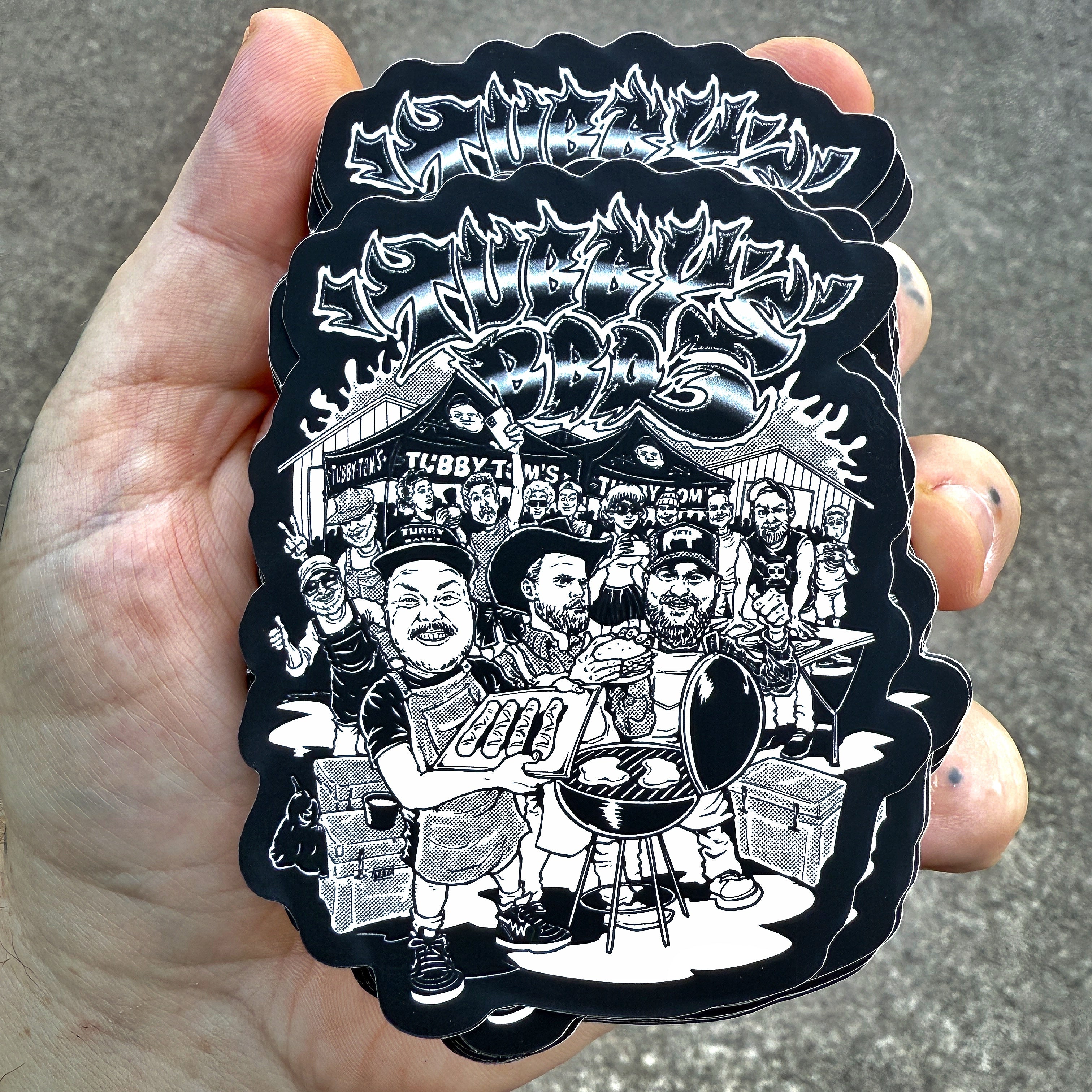 TUBBYS BBQ STICKERS
