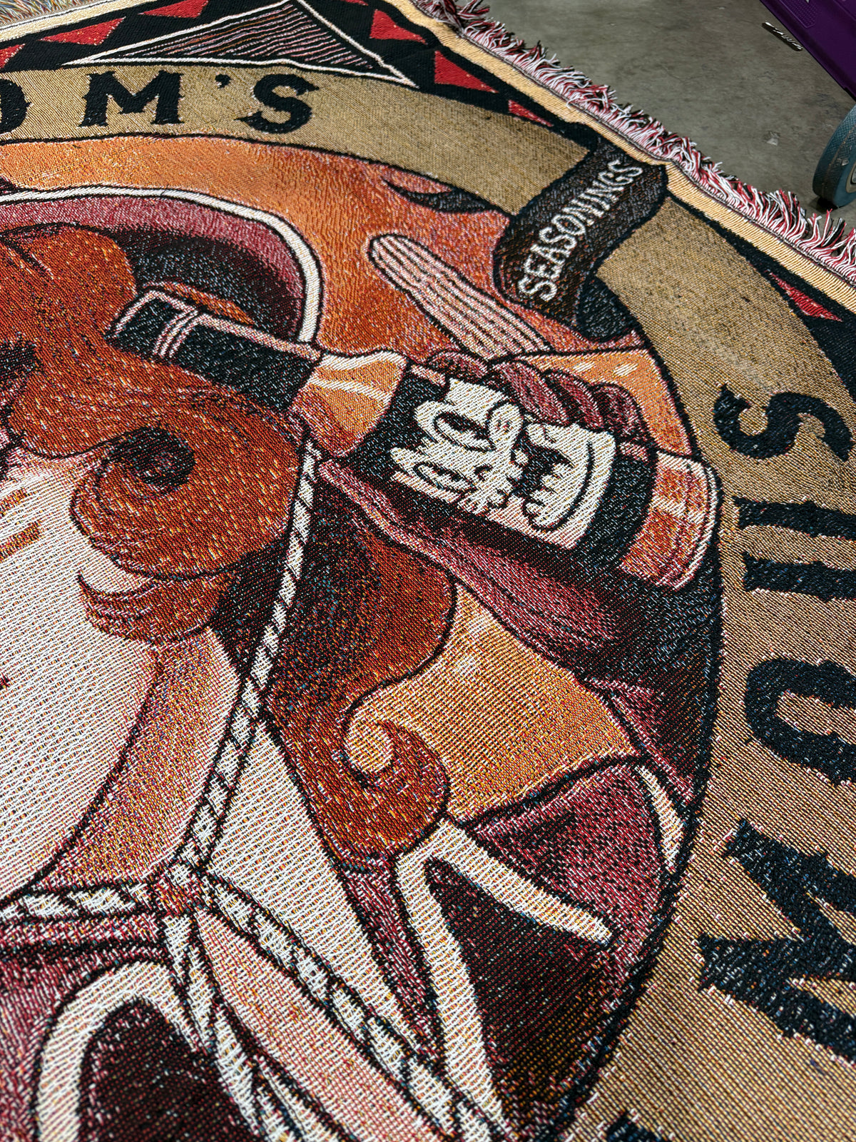 Tubby Tom's Cowgirl Tassel Blanket