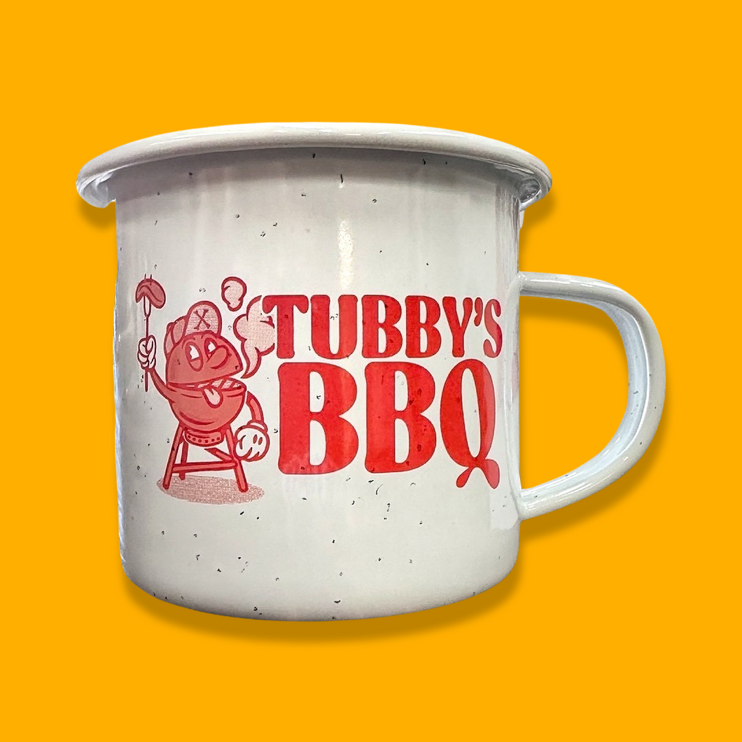 Tubby's BBQ Enamel Basting Mug