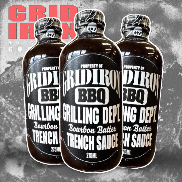 BOURBON BUTTER TRENCH SAUCE! GRID IRON COLLAB BBQ SAUCE!