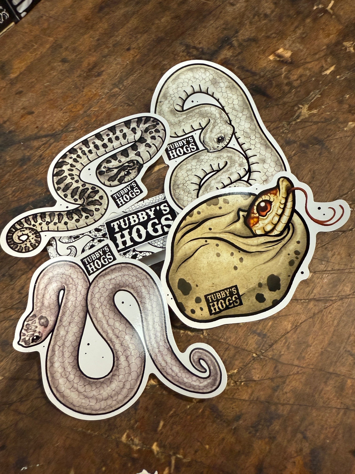 Tubby's Hogs - Sticker Pack 🐍