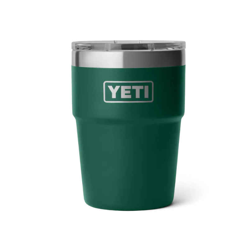 YETI BLACK FOREST GREEN 16OZ STACKABLE CUP 🌲