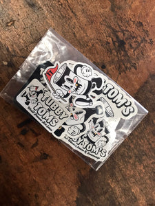 Tubby Mascot STICKER PACKS! (7 Stickers)
