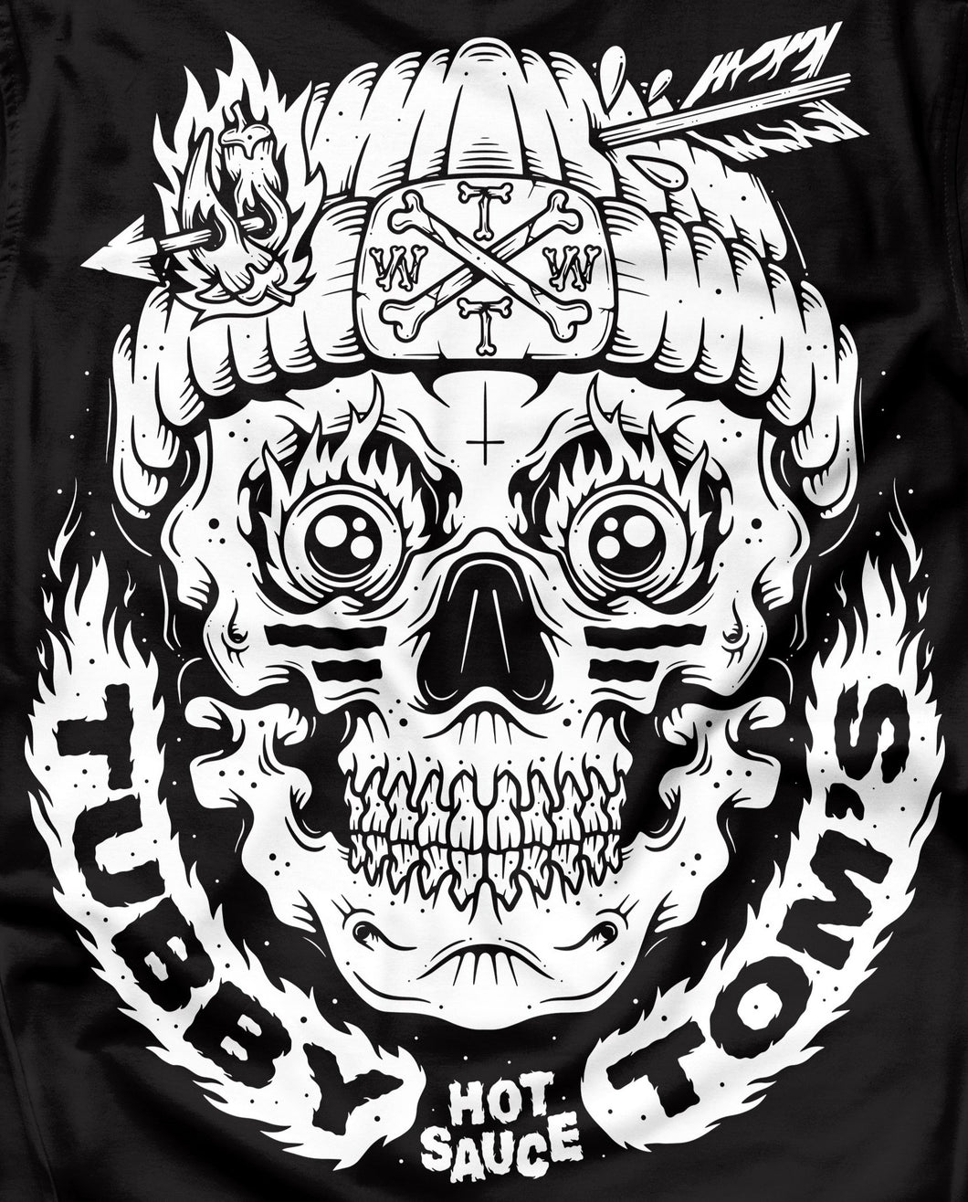 TUBBY TOM'S - GNARLY SKULL TSHIRT - SUPER LUXE