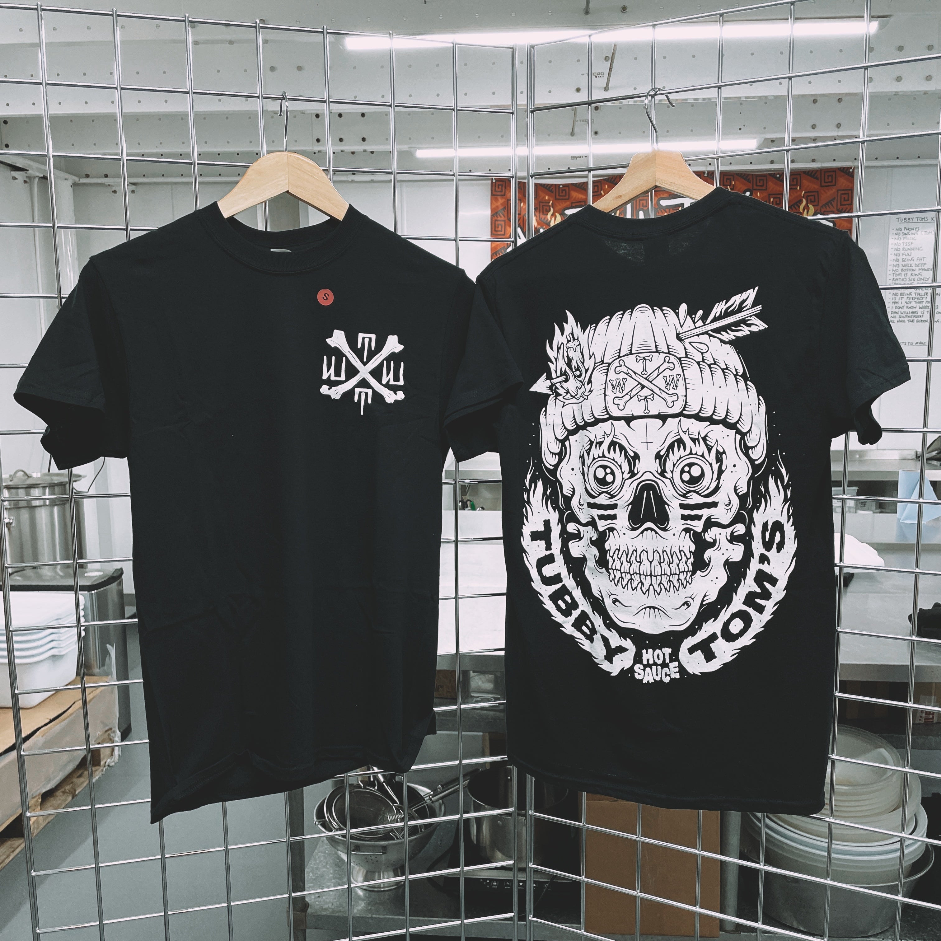 Tubby's O.G Skull Shirt - Black & Burgundy