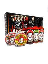 Load image into Gallery viewer, TUBBY TOM&#39;S - HOT BOX - ULTIMATE SPICY HOT SAUCE GIFT BOX
