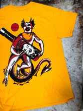 Load image into Gallery viewer, Tubby Tom’s - Cheeky Diablo Shirt White / Golden
