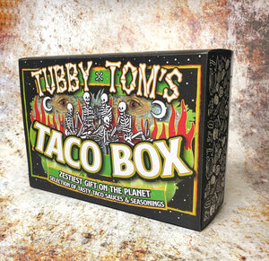 TUBBY TOM’S - TACO BOX - ULTIMATE TACO SAUCES X SEASONINGS GIFT SET